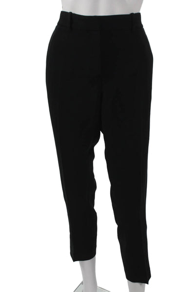 Theory Women Black Wool Ankle Pants Hook & Eye Inseam 28 Size 4