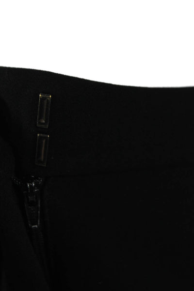 Theory Women Black Wool Ankle Pants Hook & Eye Inseam 28 Size 4