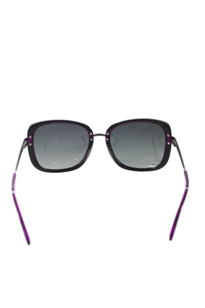 Nicole Miller Womens Rachel Classic Oversized Square Sunglasses Black