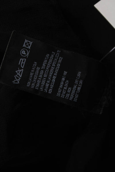 Nostrasantissima Women Tunic Blouse Black V-Neck Long-sleeve Size 40