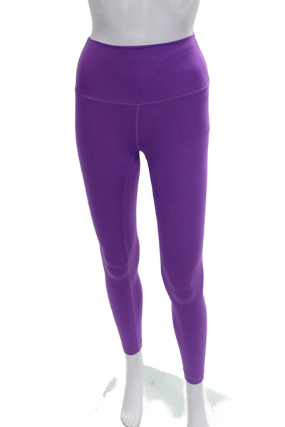Lululemon Womens Ankle Leggings Purple Nylon Size 0