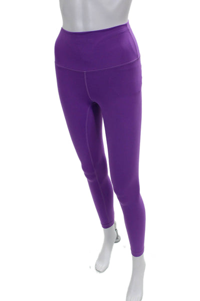 Lululemon Womens Ankle Leggings Purple Nylon Size 0