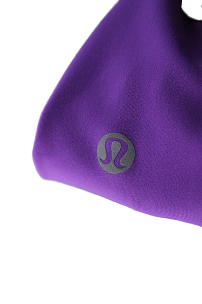 Lululemon Womens Ankle Leggings Purple Nylon Size 0