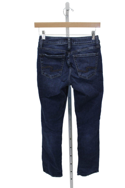 Silver Jeans Womens Bootcut Jeans Blue Cotton Blend Size 24