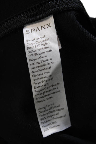 SPANX® Women Ankle Leggings Black Nylon Solid Size M