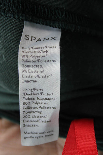 SPANX® Women Ankle Velvet Green Leggings Size M