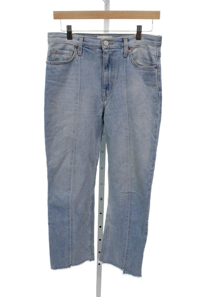 Joie Women Straight Jeans Blue Low Rise Zip Cotton Size 29