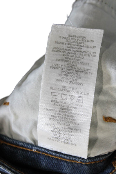 Current/Elliott Womens Skinny Jeans Blue Size 28