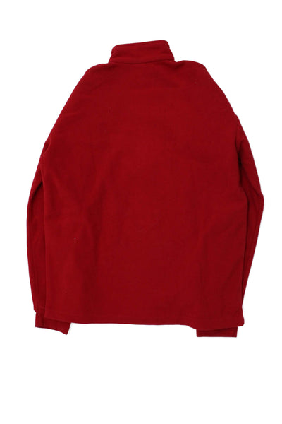 Spyder Boys Long Sleeve Quarter Zip Fleece Jacket Red Size 18-20