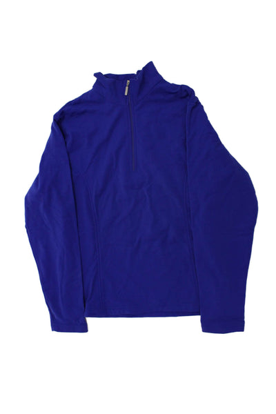 Marker Boys Long Sleeve Quarter Zip Mock Neck Light Jacket Blue Size XL
