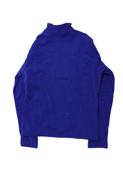 Marker Boys Long Sleeve Quarter Zip Mock Neck Light Jacket Blue Size XL