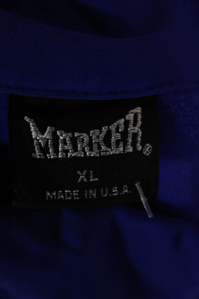 Marker Boys Long Sleeve Quarter Zip Mock Neck Light Jacket Blue Size XL