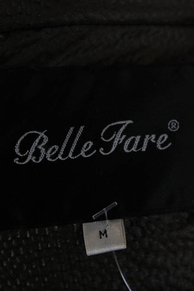 Belle Fare Womens Quilted Brown Vest Size M