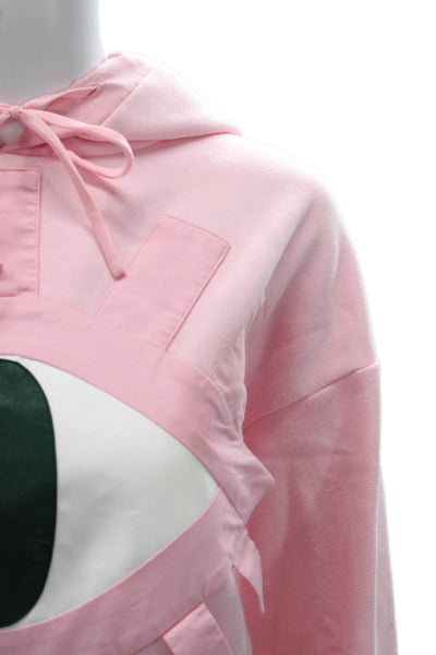 Neubyrne Women Sweatsuit Pink Pullover Polyester Long Sleeve Solid Size XS