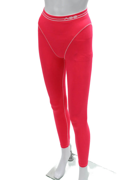 Adam Selman Womens Compression Pink Leggings 78% Recycled Nylon Size XS