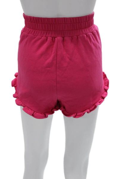 AMUR Women Sweat Shorts Pink Cotton Pull On Size S