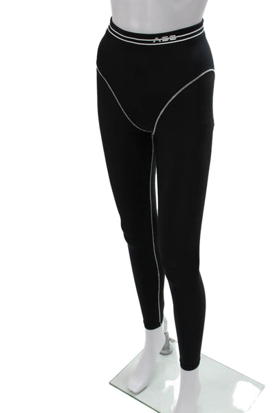 Adam Selman Women Black Compression Leggings 78% Recycled Nylon Size XS