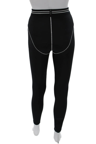 Adam Selman Women Black Compression Leggings 78% Recycled Nylon Size XS