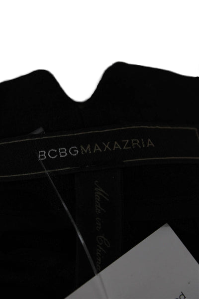 BCBG Max Azria Womens Black Dress Pants Polyester Zip Size 2