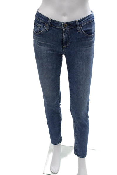 AG Adriano Goldschmied Womens Skinny Jeans Blue Size 26