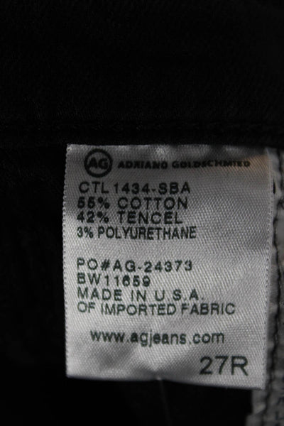 AG Adriano Goldschmied Womens Skinny Black Jeans Size 27