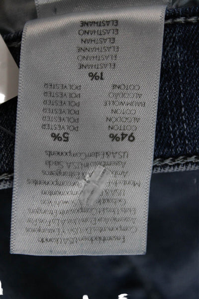 Mother Womens Skinny Jeans Blue Cotton Blend Low Rise Size 26