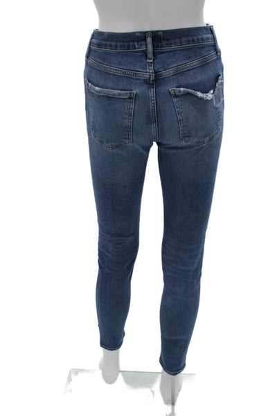 Agolde Women Skinny High Rise Blue Jeans Size 28