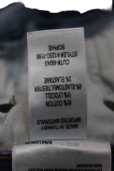 Agolde Women Skinny High Rise Blue Jeans Size 28