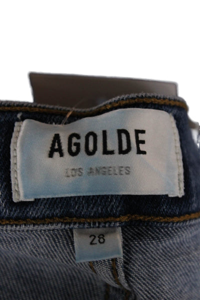 Agolde Women Skinny High Rise Blue Jeans Size 28