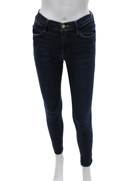 Frame Womens Skinny Blue Jeans Low Rise Size 26