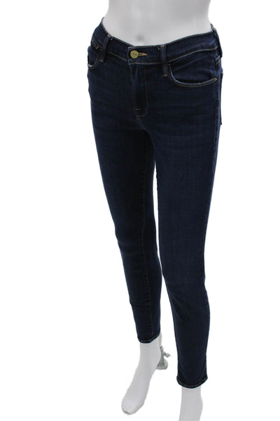 Frame Womens Skinny Blue Jeans Low Rise Size 26