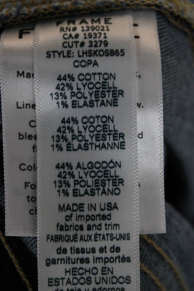 Frame Womens Skinny Blue Jeans Low Rise Size 26