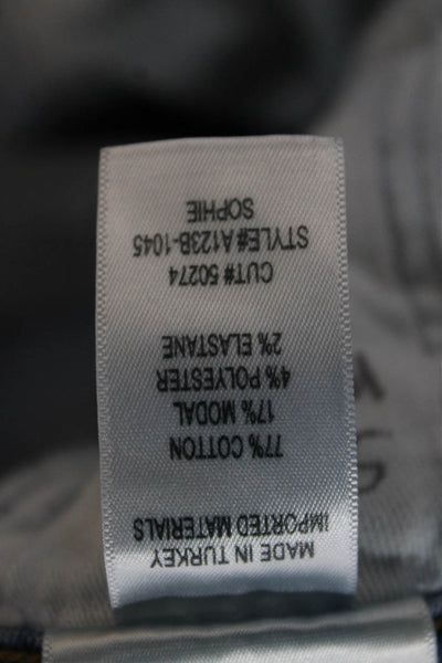 Agolde Womens Blue Skinny Jeans Cotton Blend Low Rise Inseam 28 Size 27