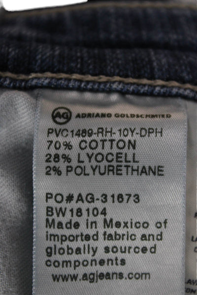AG Adriano Goldschmied Womens Cut-Off Blue Shorts Button Size 26