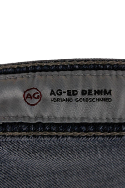AG Adriano Goldschmied Womens Cut-Off Blue Shorts Button Size 26