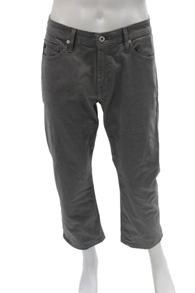 AG Adriano Goldschmied Men Gray Chino Pants Size 32