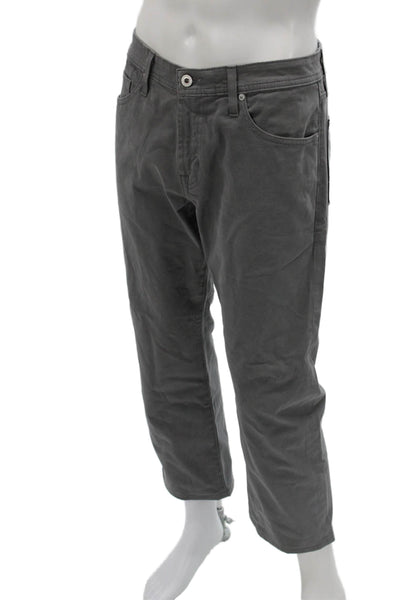AG Adriano Goldschmied Men Gray Chino Pants Size 32