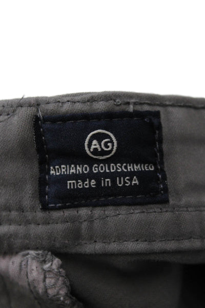 AG Adriano Goldschmied Men Gray Chino Pants Size 32