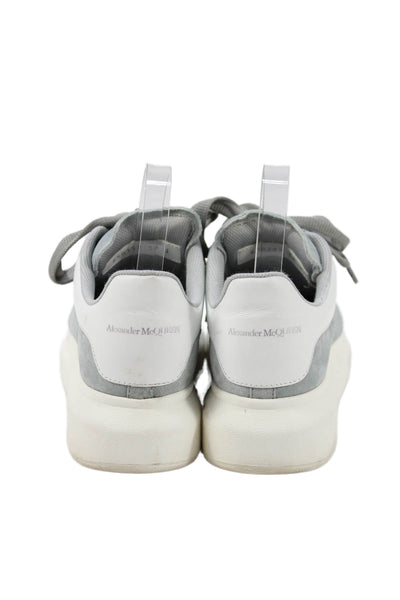 Alexander McQueen Womens Suede Chunky Sole Sneakers Gray Size 8
