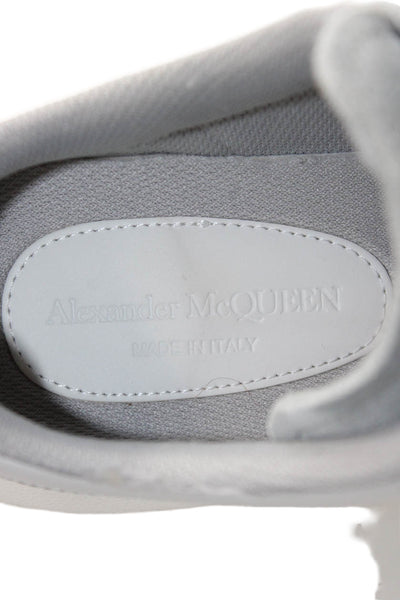 Alexander McQueen Womens Suede Chunky Sole Sneakers Gray Size 8