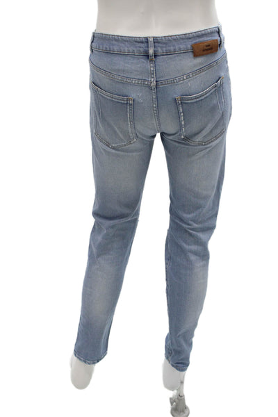 Won Hundred Mens Skinny Jeans Blue Cotton Blend Size 30