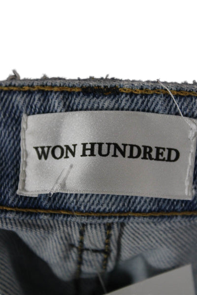 Won Hundred Mens Skinny Jeans Blue Cotton Blend Size 30