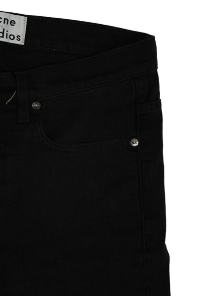 ACNE Studios Mens Black Straight Denim Jeans Button Size 29