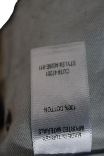 Agolde Womens Cutoff Cotton Blue Button Shorts Size 24