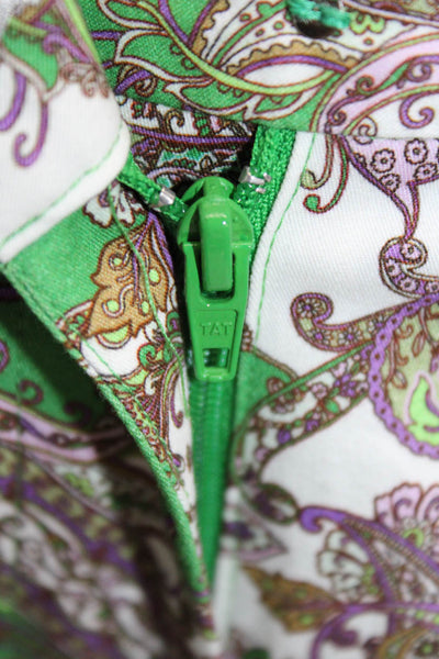 L'Agence Womens Paisley Green Shorts Size 0
