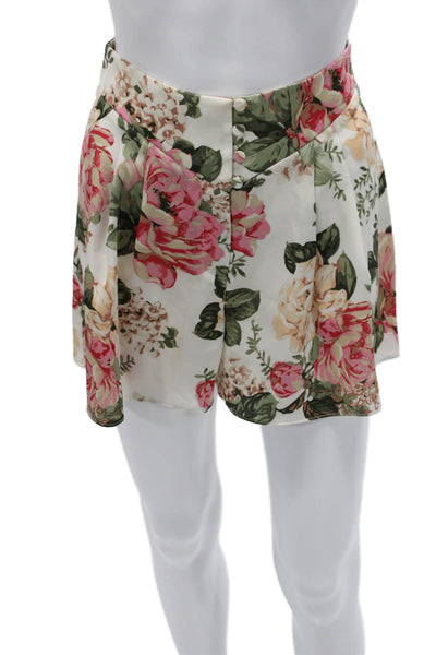 Divine Heritage Womens Floral Dress Multicolor Polyester Button Size XS