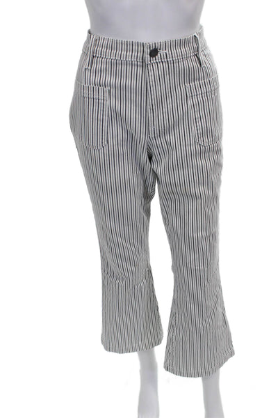 Frame Womens Cropped Striped Multicolor Jeans High Rise Size 29