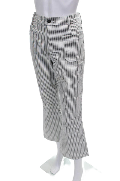Frame Womens Cropped Striped Multicolor Jeans High Rise Size 29