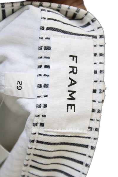 Frame Womens Cropped Striped Multicolor Jeans High Rise Size 29