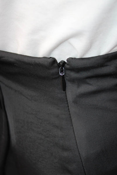 Ba&Sh Womens Pencil Skirt Black Zip Knee Length 100% Polyester Size 3